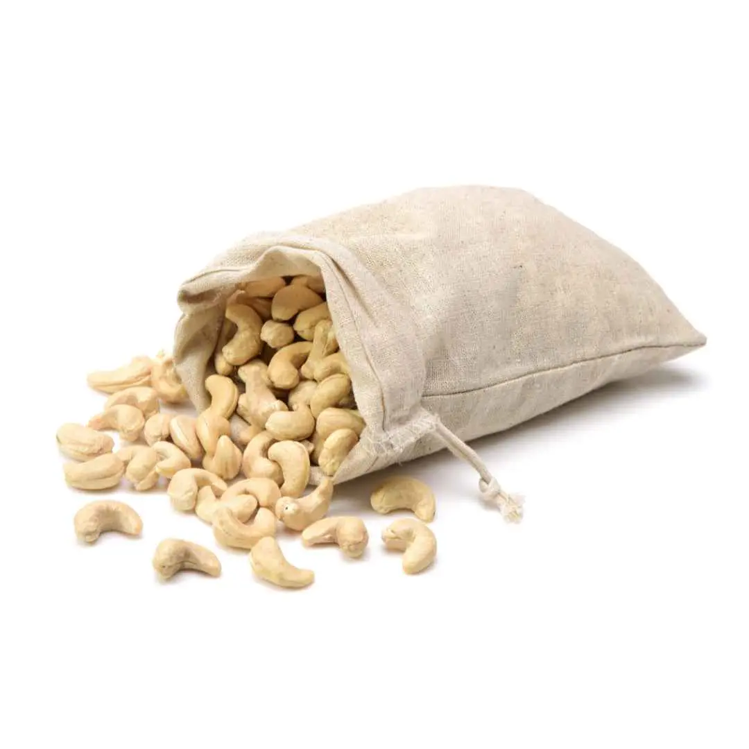 Durable cashew nut packaging jute sack eco-friendly and reusable bulk storage solution.